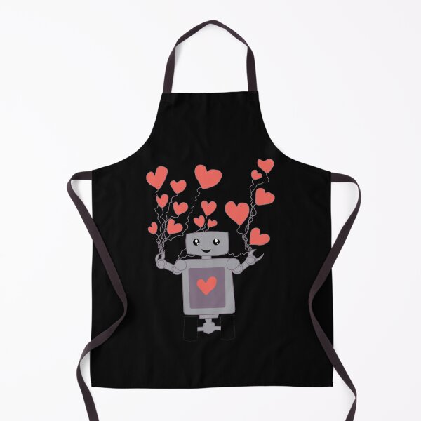 Item preview, Robot Love Fitted V-Neck designed and sold by ThomasinaGreen.