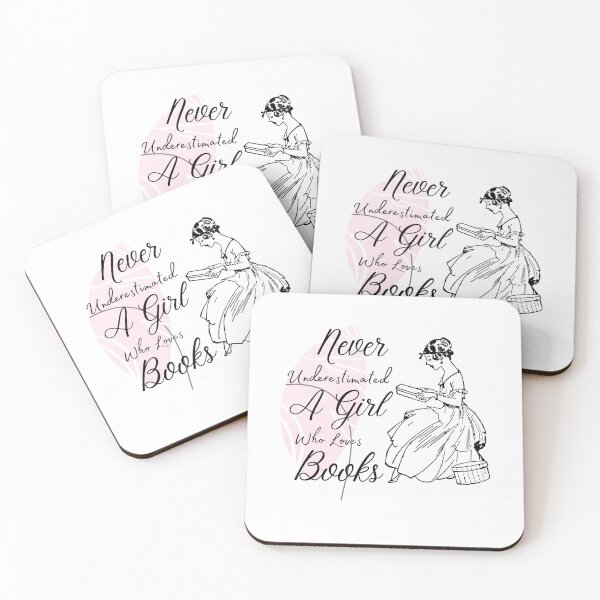 Item preview, Never Underestimate A Girl Who Loves Books(Books Lover Gift) designed and sold by i-longmanshop.