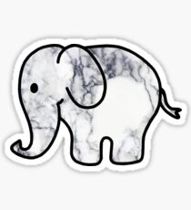 Elephant with Marble Fill Sticker