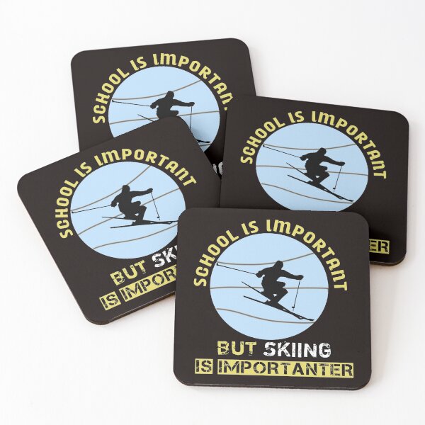 Item preview, School Is Important But Skiing Is Importanter  designed and sold by veerudesigns.