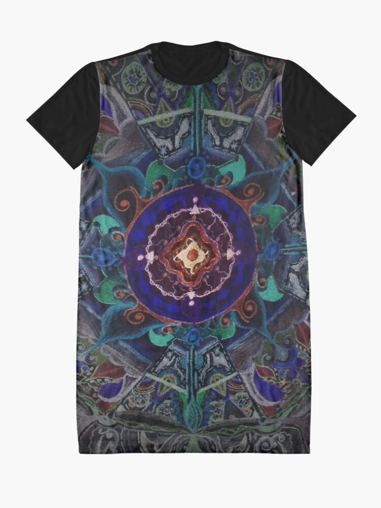 Vista alternativa de Vestido camiseta Mandala ponic