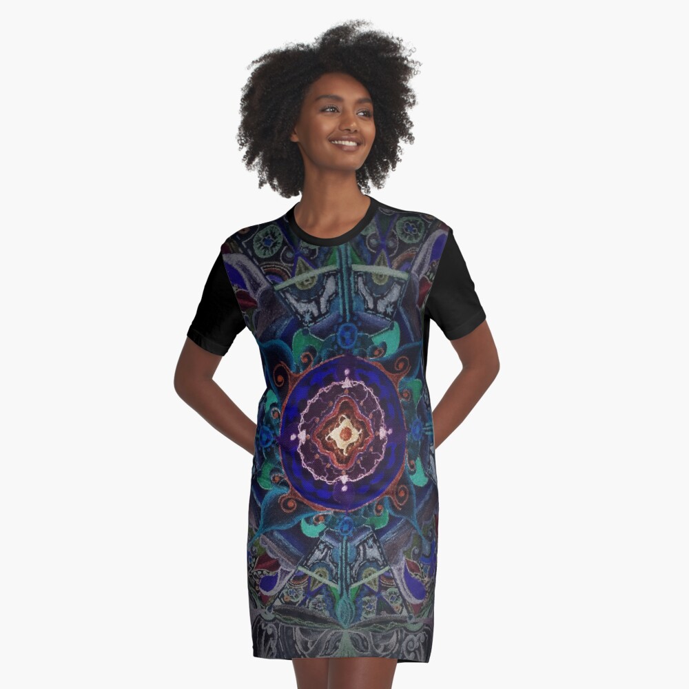 Mandala ponic Vestido camiseta
