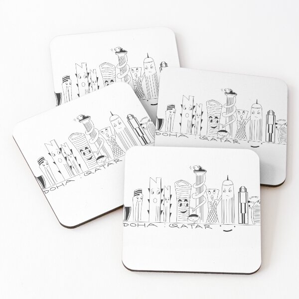 Item preview, Doha Qatar as funny cartoons designed and sold by SatyaYug.