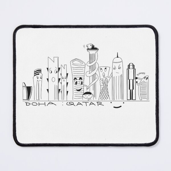Item preview, Doha Qatar as funny cartoons designed and sold by SatyaYug.
