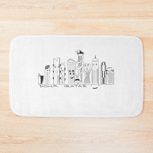 Item preview, Doha Qatar as funny cartoons designed and sold by SatyaYug.