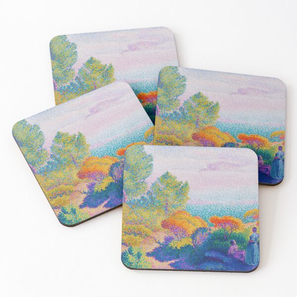 Item preview, Two Women by the Shore, Mediterranean by Henri-Edmond Cross Digital replica designed and sold by ramazis.