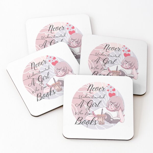 Item preview, Never Underestimate A Girl Who Loves Books(Books Lover Gift) designed and sold by i-longmanshop.