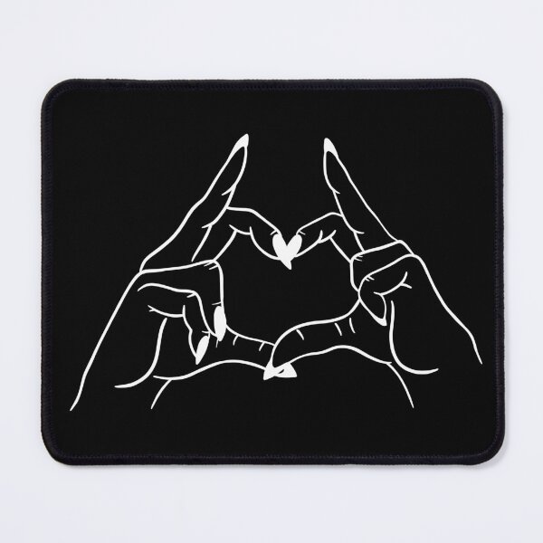 Item preview, Heart hands but also fuck you in White designed and sold by Thingamabobbidi.