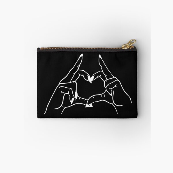 Item preview, Heart hands but also fuck you in White designed and sold by Thingamabobbidi.