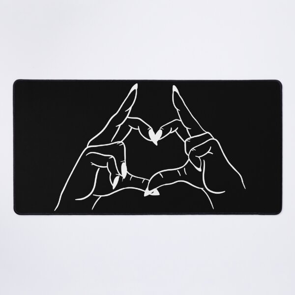 Item preview, Heart hands but also fuck you in White designed and sold by Thingamabobbidi.