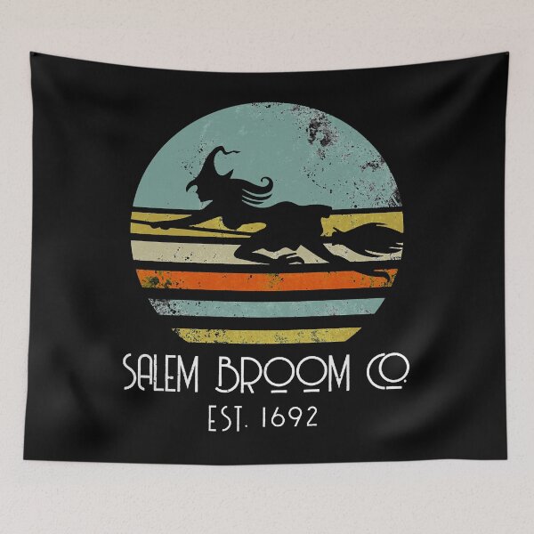 Item preview, Witch Salem Broom Co. Est 1692 Witches Vintage Halloween  Classic T-Shirt designed and sold by gregorycollins.