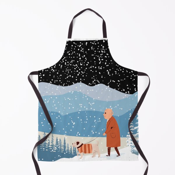 Item preview, DOG WALK IN THE SNOW designed and sold by PotluckPrints.