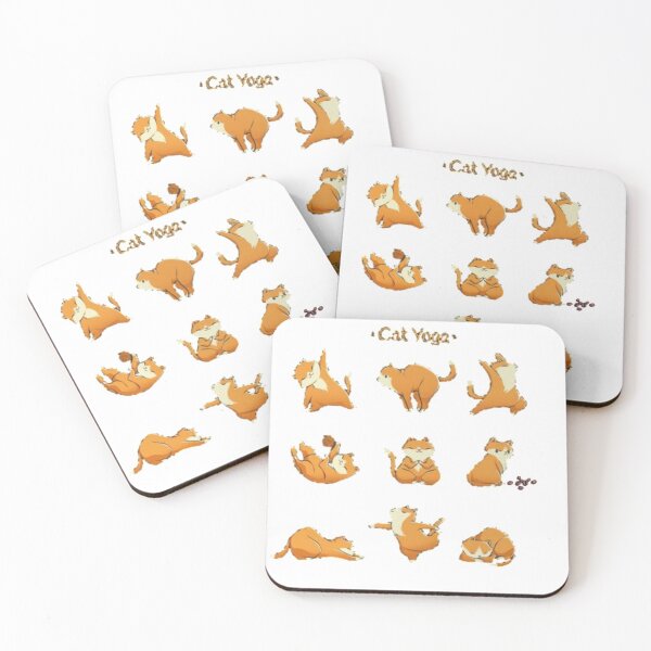 Item preview, Yoga Cat and Coffee designed and sold by mikael 187.