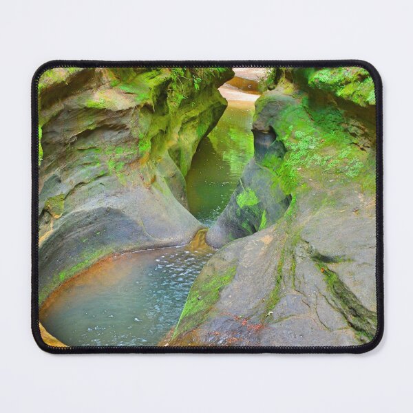 Item preview, Devil's Bathtub And Bridge Hocking Hills Ohio Vertical designed and sold by LisaWootenPhoto.