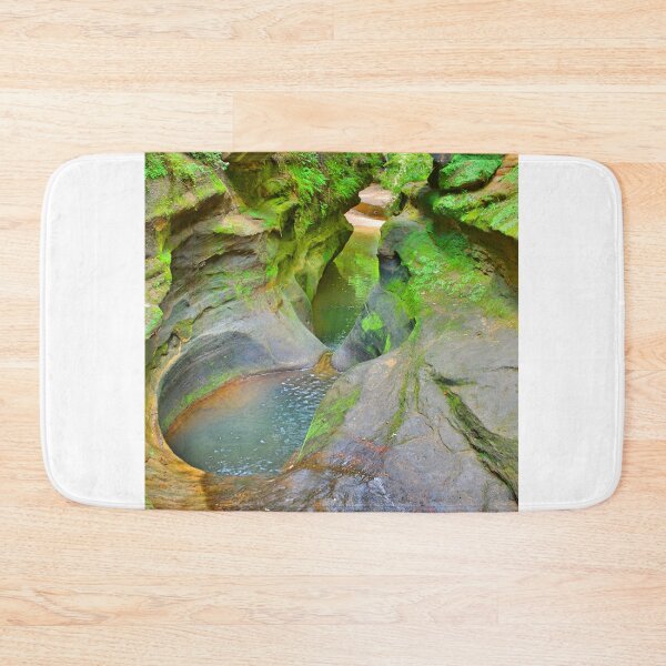 Item preview, Devil's Bathtub And Bridge Hocking Hills Ohio Vertical designed and sold by LisaWootenPhoto.