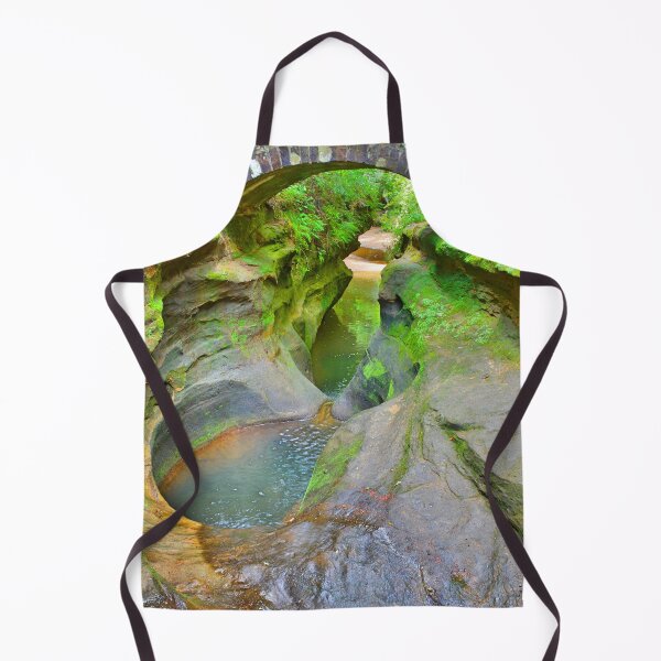 Item preview, Devil's Bathtub And Bridge Hocking Hills Ohio Vertical designed and sold by LisaWootenPhoto.