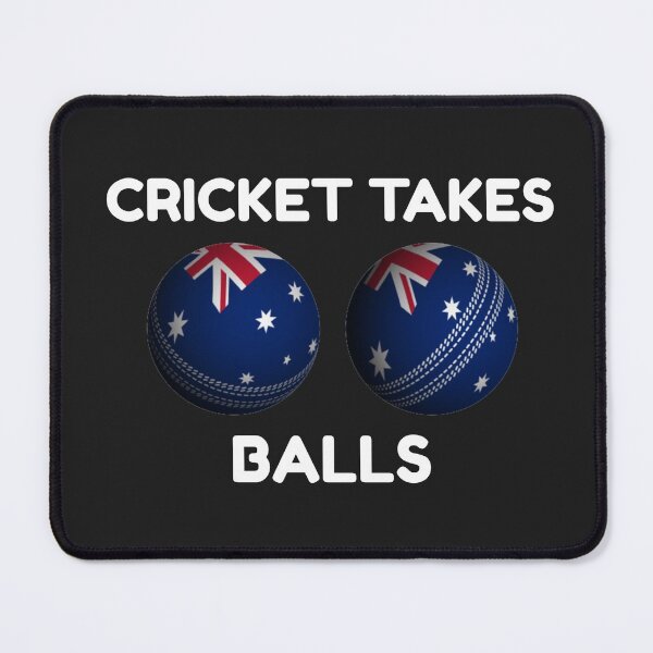 Item preview, Cricket Takes Balls Australian Flag designed and sold by Sunset-1.