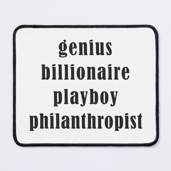 Item preview, genius, billionaire, playboy, philanthropist designed and sold by Theodor Mint.