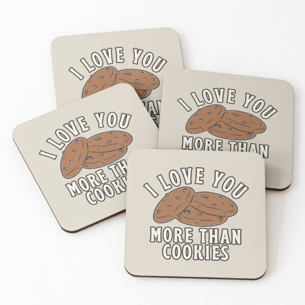 Item preview, I Love You More Than Cookies, Cute Design Perfect For Valentine's Day, Birthday Or Just To Say I Love You designed and sold by TrulyEpoque.