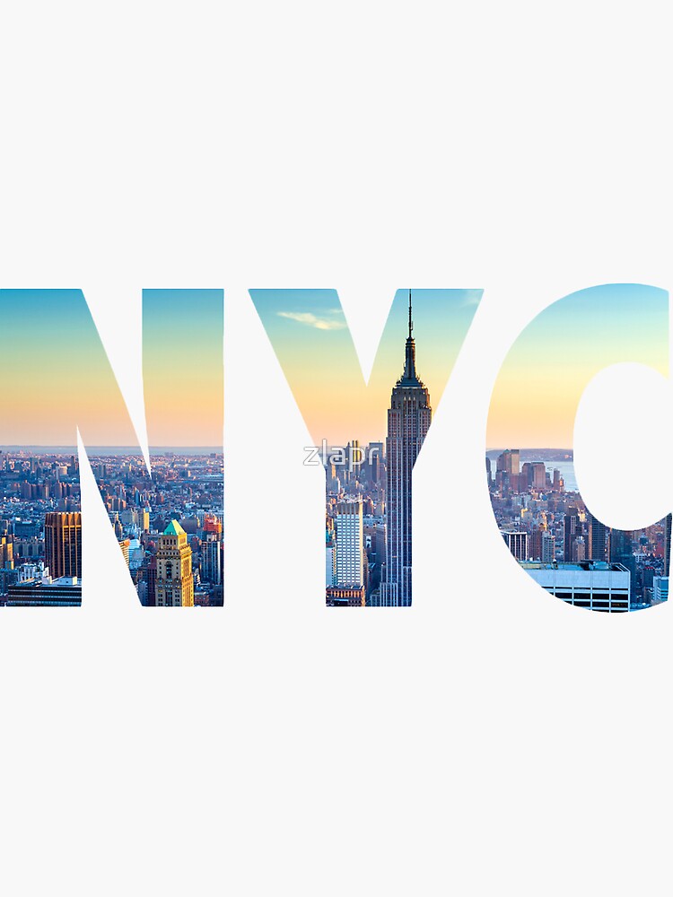 New York City - NYC Lettering by zlapr