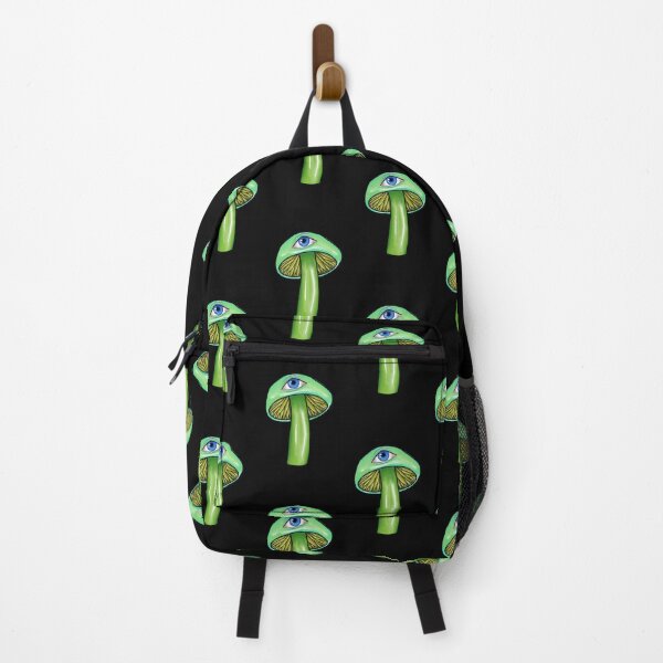 Item preview, Green mushroom with blue eye / psychedelic evil eye designed and sold by AkiruzArt.