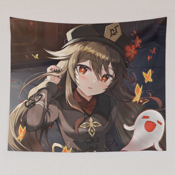 Artikelvorschau, Kawaii Hu Tao Genshin Impact Neuer Pyro-Charakter entworfen und verkauft von genshinwaifus.