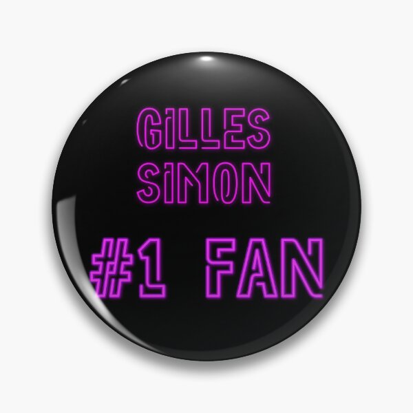 Item preview, Gilles Simon #1 fan designed and sold by 2Girls1Shirt.
