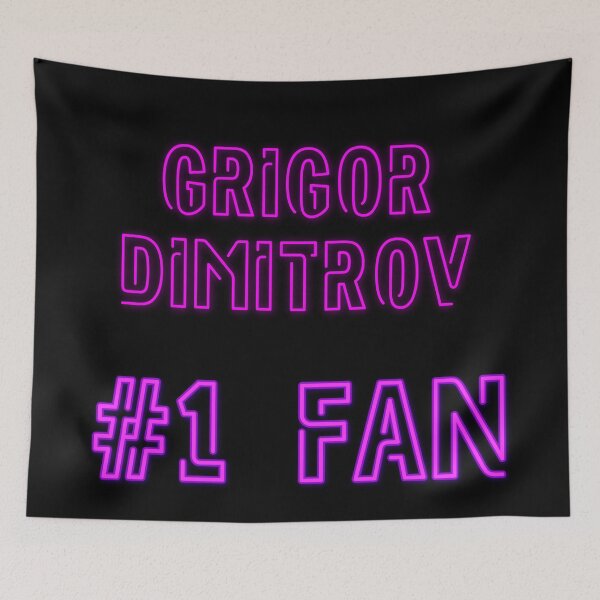 Item preview, Grigor Dimitrov #1 fan designed and sold by 2Girls1Shirt.