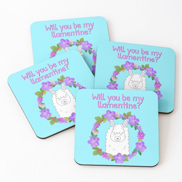 Item preview, Will you be my llamentine? Cute Valentines day llama designed and sold by Purr95.