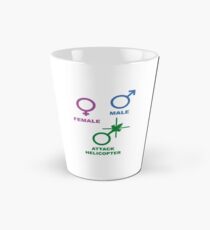 Attack Helicopter Gender Tall Mug