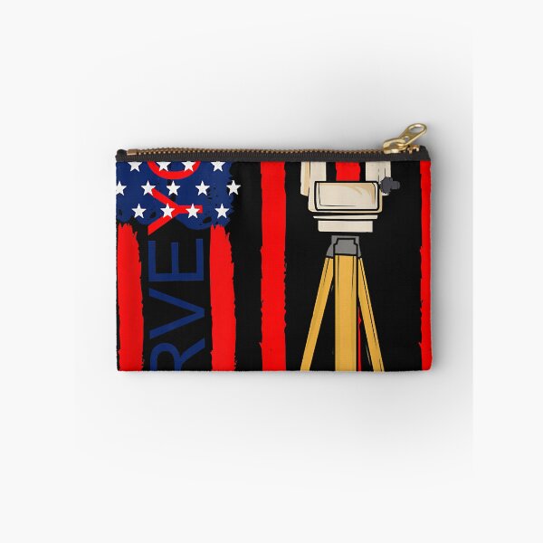 Item preview, Land Surveyor Geomatics Engineer American Flag Construction designed and sold by MichelleMcgo.