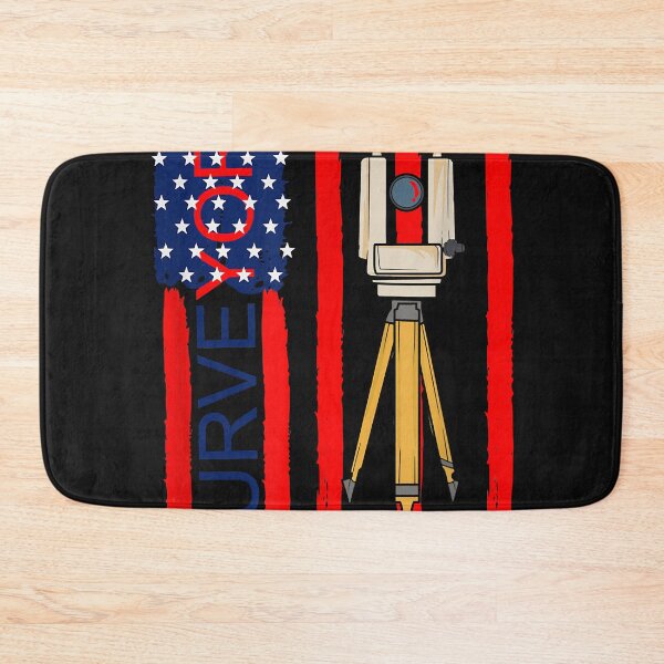 Item preview, Land Surveyor Geomatics Engineer American Flag Construction designed and sold by MichelleMcgo.