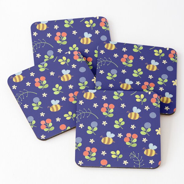 Item preview, Funny bees Children style Сolor print designed and sold by artdragongift 15.