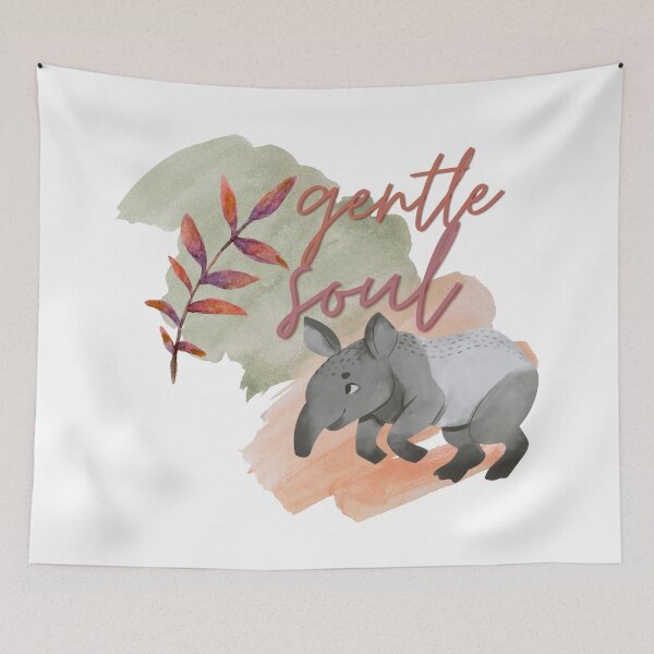 Item preview, Gentle Soul Watercolour Tapir designed and sold by LoveofDog.