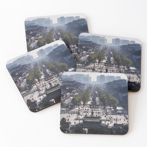 Item preview, View of traditional Chinese buildings in the historic district designed and sold by WorldScenery.