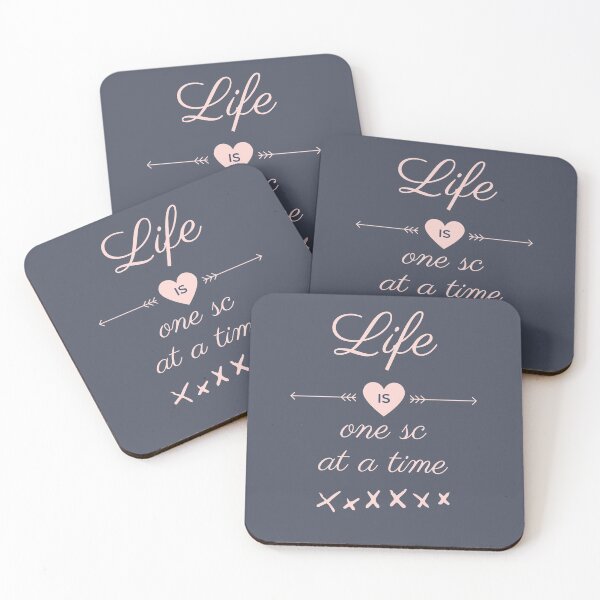Item preview, Life is One sc At A Time for Crochet Lovers designed and sold by RakelMacc.