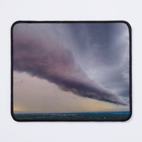 Item preview, Panoramic Side of Menacing Apocalyptic Storm Front Shelf Cloud Rolling Over Frankston Victoria Australia designed and sold by James-Cole.