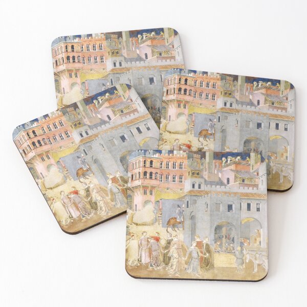 Item preview, Ambrogio Lorenzetti - Effects of Good Government in the city designed and sold by Pidlimaja.