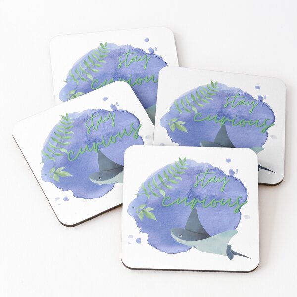 Item preview, Stay Curious Watercolour Friendly Stingray  designed and sold by LoveofDog.