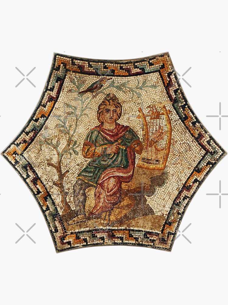 "ANCIENT ROMAN MOSAICS ,ORPHEUS ENCHANTING ANIMALS WITH HIS MUSIC ...