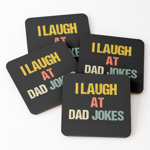 Item preview, I Laugh At Dad Jokes Retro Vintage Dad Parents Father's Day Gift designed and sold by Wadia Hamda.