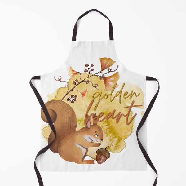 Item preview, Golden Heart Watercolour Autumn Squirrel designed and sold by LoveofDog.