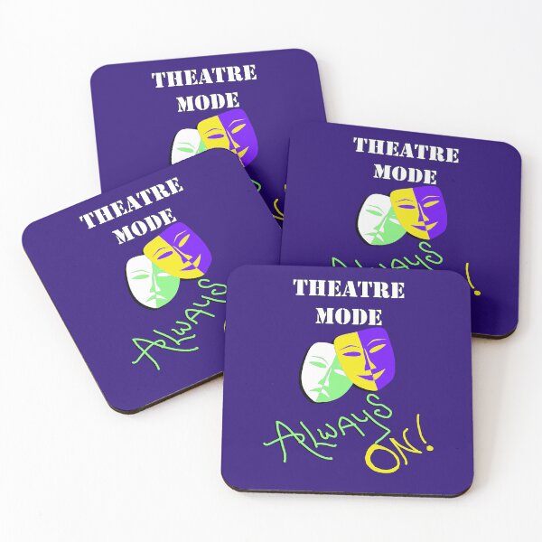 Item preview, Theatre Is Life Theater Mode Always On! Mardi Gras Funny designed and sold by Cute & Sassy Custom Gifting Boutiques.