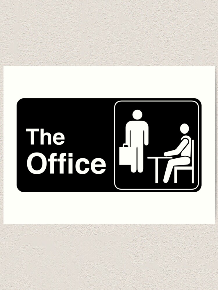 The Office Tv Show Logo Art Print By Zlapr Redbubble