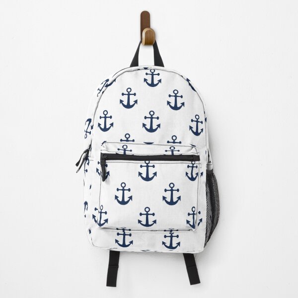 Item preview, Nautical navy blue anchor on a white background designed and sold by IoanaHraball.