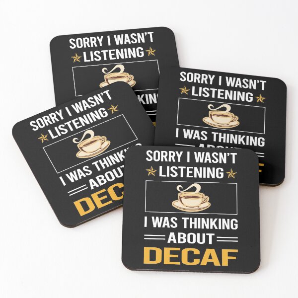 Item preview, Funny Listening Decaf designed and sold by fatherbarliman.