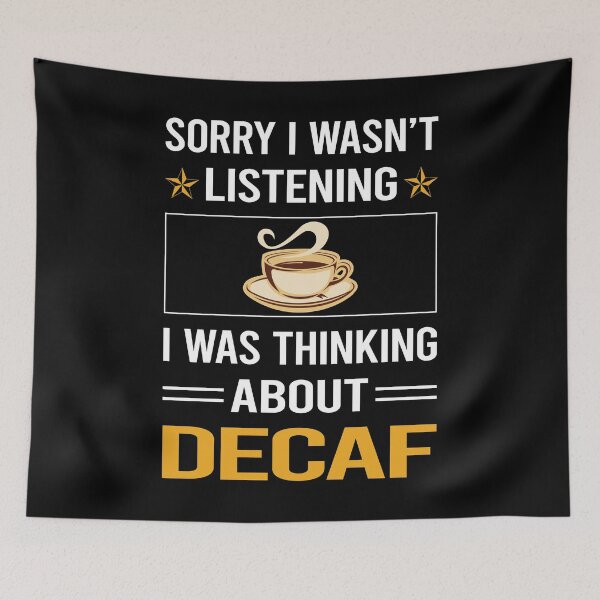 Item preview, Funny Listening Decaf designed and sold by fatherbarliman.