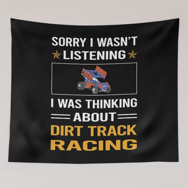 Item preview, Funny Listening Dirt Track Racing designed and sold by fatherbarliman.