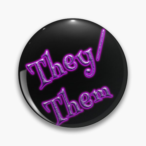 Item preview, Pronoun Glownouns- Purple They/Them designed and sold by FalcoSkyWolf.