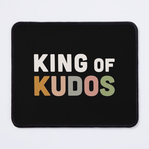 Item preview, King of Kudos - running and cycling slogan designed and sold by BlockDashArt.